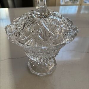 Elegant Crystal Candy Dish